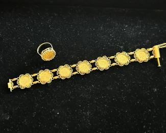 Gold coin jewelry 