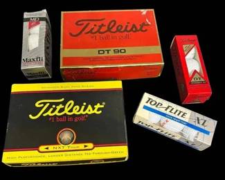 Titleist, Maxfil, And Top Flight Golf Balls