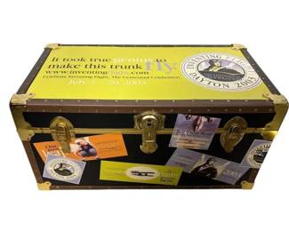 Green Top Inventing Flight Wright Brothers Aviation Advertising Steamer Trunk