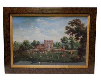 Cricket Match at Kenfield Hall Framed Print 26 x 36 