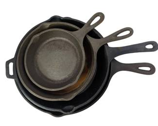 4 Lodge Cast Iron Skillets