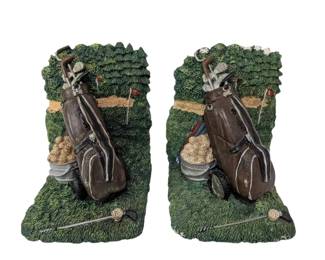 Golf Bag Bookends