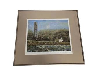 Signed Landmark Print, 29 200 18 x 16 