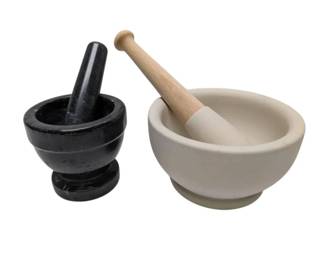 Two Mortar Pestle Sets