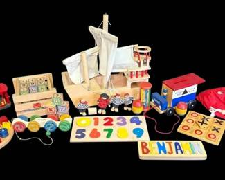 Brio, Holgate, More Vintage Colorful Wood Toys
