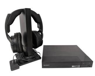 Sony Bluray Player Model BDPS3700  Wireless Headphones MDRRF985R