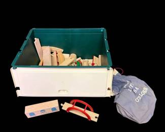 Brio Play School Wood Train Set