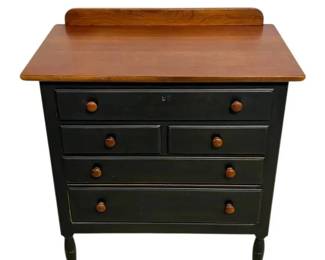 Lexington Brand Black Wooden Side Table