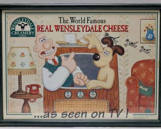 Wallace And Gromit Real Wensleydale Cheese Print
