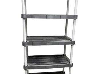 Grey Rubbermaid Plastic Shelving