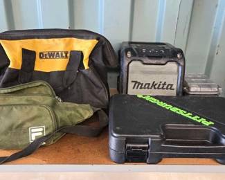 3026 Fila Fanny Pack, Makita Bluetooth Speaker, Dewalt Tool Bag More
