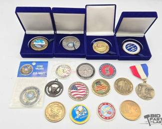 1754 U.S. Military Challenge Coin Collection