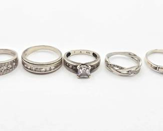 900 Sterling Silver Rings