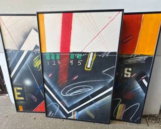 5578 Earl Hamilton Set of 3 Paintings