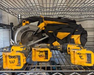 4032 Dewalt Battery powered tools with Dewalt Bags