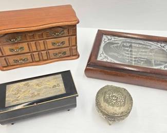 1914 4 Jewelry Boxes