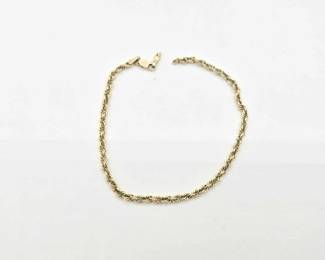 706 14k Gold Bracelet, 4.3g