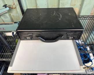3526 Locking Briefcase, White Board, and Clipboard