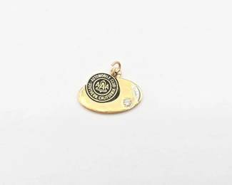 710 14k Gold Charm with Diamond, 4.6g