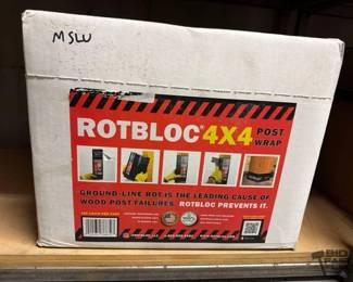 5538 Box of NEW RotBlock 4x4 Post Wrap