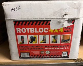 5536 Box of NEW RotBlock 4x4 Post Wrap