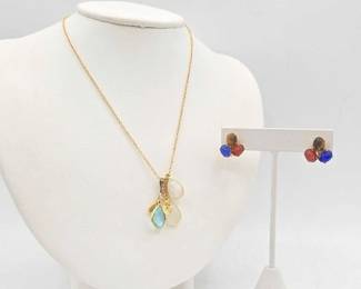 1010 Gold Filled Earrings Necklace