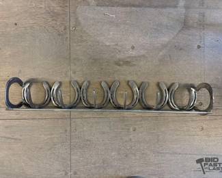 4598 Custom Horse shoe Coat Rack