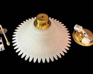 Frosted Glass Flower Ceiling Light