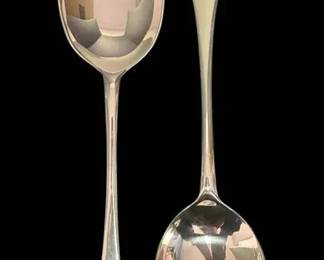 Two Stieff Sterling Silver Serving Spoons 168g Total