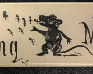 Jone Derian Co, A Singing Mouse Glass Tray