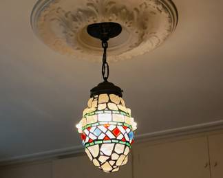 Glass lamp globe.