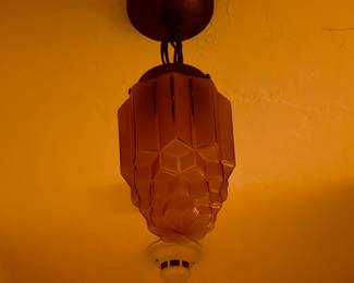 2 art deco light globes