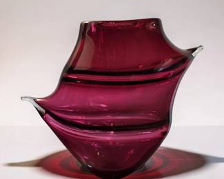 Furnace Blown Art Glass Vase by BEN COBB bid #29
