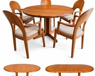 Danish Modern Dining Set for 5 bid #8
