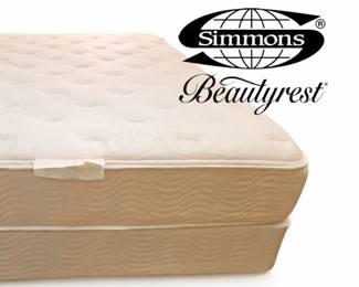 Simmons Beautyrest Queen Matt/Box/Frame bid #45