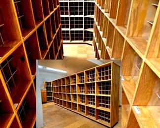 Massive Wooden Wine Storage! ALL or SOME  $495 or bid #67