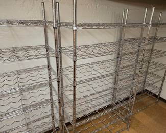 3 Steel Wine Shelves 