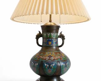 Vintage Cloisonne' Lamp bid #27