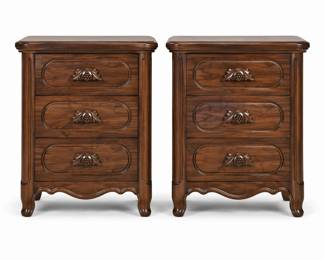 Pair Night Stands by Davis Cabinet Co. in Walnut bid #7
