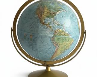 Vintage Replogle Land & Sea Globe