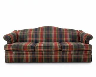 King Hickory Plaid Couch