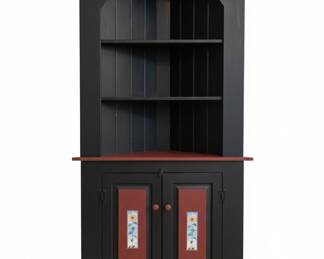 Farmhouse Style Corner Cabinet