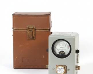 Vintage Bird Model 43 Thruline Wattmeter & Case