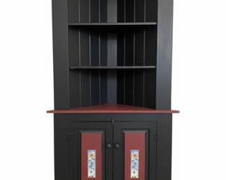 Farmhouse Style Corner Cabinet