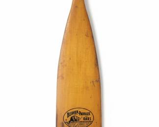 Vintage Beaver Paddle Oar