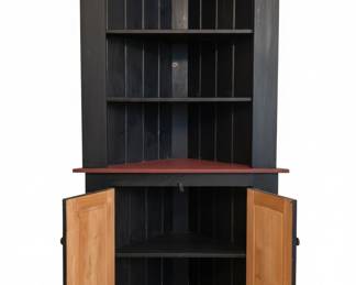 Farmhouse Style Corner Cabinet