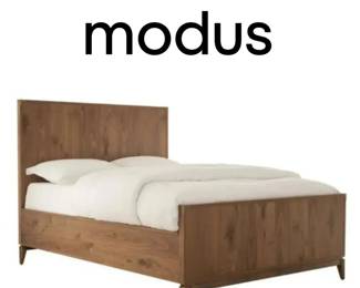 "Adler" Queen Panel Bed in Walnut $250 or bid #48