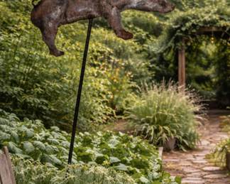 Welded Steel Pig Garden Sculpture bid #34