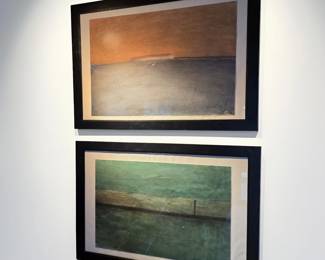 Pair of artist-signed Minimalist works on paper bid #37