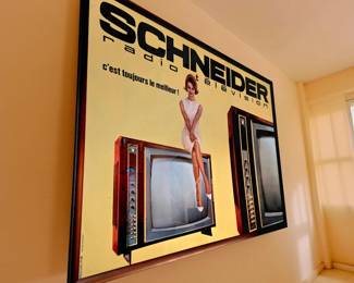 Framed Original 1960s Schneider Advertising Poster bid #1